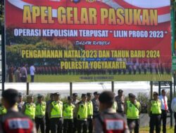 Kapolda DIY Pimpin Apel Pasukan Operasi Lilin Progo 2023