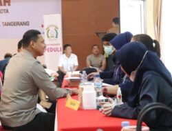 Bantu Kebutuhan Darah PMI Tahun Baru  2024, Polres Metro Tangerang Kota Gelar Baksos Donor Darah 