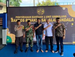 Alumni AKPOL 2010 B Rinaksa Sakalamandala Bakso, Serahkan Bantuan 1 Unit Ambulans