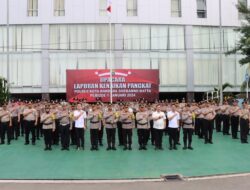 Kapolresta Bandara Soetta Pimpin Upacara Kenaikan Pangkat 78 Personel