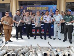 Hasil Sitaan Selama 3 Minggu, 1.023 Knalpot Brong Dimusnahkan Ditlantas Polda Banten