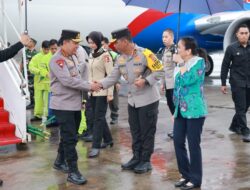 Kapolda dan Ketua Bhayangkari DIY Sambut Kunjungan Kerja Kapolri