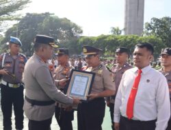 Kapolresta Bandara Soetta Beri Penghargaan Kepada 90 Personel Berprestasi