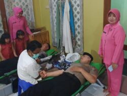 Berlangsung Seusai Taraweh, Polsek Ciledug Kota Tangerang Gelar Donor Darah