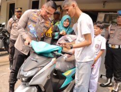 Sepeda Motor untuk Satrio Mukti Raharjo Casis Bintara Polri Korban Begal di Kebon Jeruk 