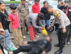 Saat Hendak Monitoring Liga 3, Kapolres Metro Tangerang Kota Bantu Korban Lakalantas ke RSUD