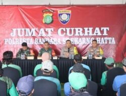 Kapolresta Bandara Soetta Berdialog dengan Pekerja Bidang Pertamanan