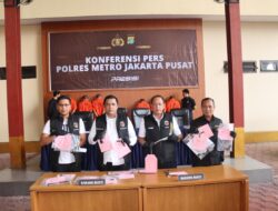Sat Reskrim Polres Metro Jakarta Pusat Ringkus Sindikat Curanmor