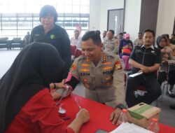 Sambut Hari Bhayangkara ke-78, Ratusan  Personel Polres Metro Tangerang Kota Donor Darah 