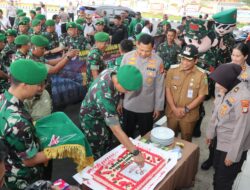 Rombongan Berbaju Loreng Geruduk Kantor Polres Metro Tangerang Kota, Kapolres: Surprise Perkuat Sinergitas TNI-Polri 