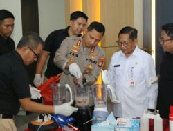 Disaksikan Para Tersangka, Narkoba Hasil Operasi Nila Jaya 2024 Dimusnahkan di Polrestro Tangerang Kota 