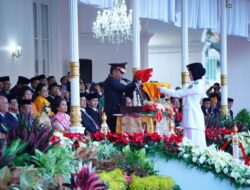 Kapolda DIY Pimpim Upacara Penurunan Bendera HUT ke-79 Kemerdekaan RI