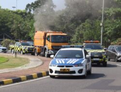 Polresta Bandara Soetta Sterilkan Jalan dan Akses Parkir VVIP Room Terminal-3 Jelang Pelantikan Presiden Terpilih