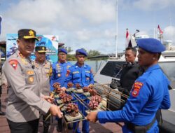 Dalam Rangka HUT Polairud ke -74, Polda Banten Gelar Transplantasi Terumbu Karang dI Pulau Sangiang