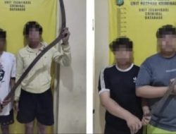 Dicurigai Hendak Tawuran, 5 Pemuda Bawa Celurit Diamankan Unit Reskrim Polsek Ciledug