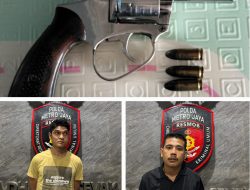 Viral di Medsos, Resmob Polda Metro Jaya Tangkap 2 Pelaku Curanmor Gunakan Senpi di Depok
