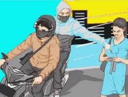 Dua Pemuda Berkendaraan Sepeda Motor Begal Payudara Ditangkap Warga Meruya Jakarta Barat