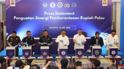 Sinergi Polri dan Bank Indonesia Musnahkan 466.535 Lembar Uang Rupiah Palsu