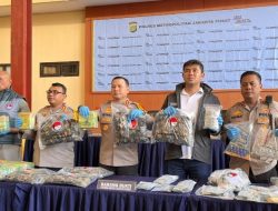 Polres Metro Jakarta Pusat Tangkap Pengedar Sabu 510 Gram di Pasar Rebo