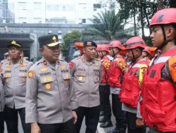 Polda Metro Jaya Gelar Apel Kesiapan Personel dan Peralatan Penanganan Bencana
