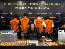 Ditresnarkoba Polda Metro Jaya Tangkap 4 Pengedar Tembakau Sintetis dan Vegetasi Herbal