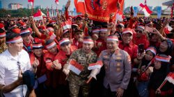 Polda Metro Jaya Gelar Apel Kebangsaan Sambut Hari Ulang Tahun ke-81 Republik Indonesia