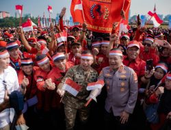 Polda Metro Jaya Gelar Apel Kebangsaan Sambut Hari Ulang Tahun ke-81 Republik Indonesia