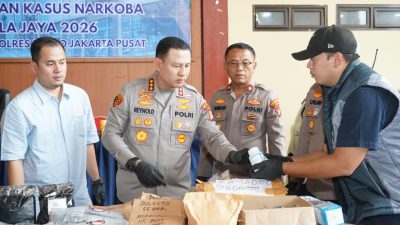Operasi Nila Jaya 2026, Polres Jakpus Ungkap 86 Kasus Narkotika